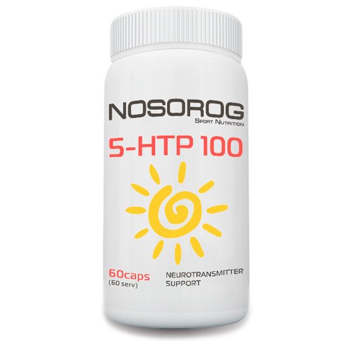 5-гидрокситриптофан Nosorog 5-HTP 100 мг (60 капсул) носорог,  мл, Nosorog. 5-HTP. 
