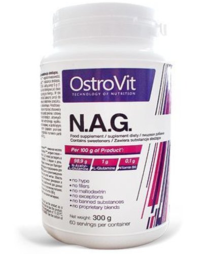 N.A.G., 300 g, OstroVit. Glutamine. Mass Gain recovery Anti-catabolic properties 