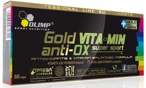 Gold VITA-MIN Anti-OX, 60 piezas, Olimp Labs. Complejos vitaminas y minerales. General Health Immunity enhancement 