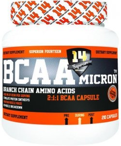 BCAA Micron, 210 шт, Superior 14. BCAA. Снижение веса Восстановление Антикатаболические свойства Сухая мышечная масса 