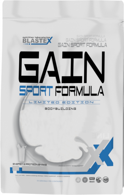 Blastex Гейнер для набора массы Blastex Gain Sport Formula 3000 грамм Белый шоколад ананас, , 