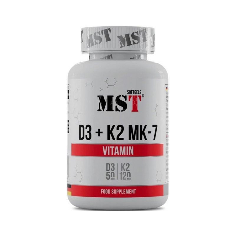 MST Nutrition ΠΠΈΡΠ°ΠΌΠΈΠ½Ρ ΠΈ ΠΌΠΈΠ½Π΅ΡΠ°Π»Ρ MST Vitamin D3 + K2 MK7, 60 ΠΊΠ°ΠΏΡΡΠ», ,