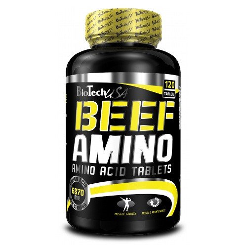 Beef Amino BioTech 120 tab,  мл, BioTech. Аминокислоты. 