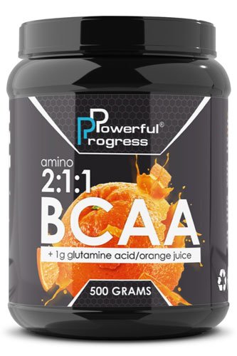Powerful Progress Amino BCAA 2:1:1 500 г Яблоко,  ml, Powerful Progress. BCAA. Weight Loss recuperación Anti-catabolic properties Lean muscle mass 