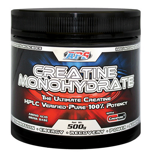 Creatine monohydrate, 500 г, APS Nutrition. Креатин моногидрат. Набор массы Энергия и выносливость Увеличение силы 