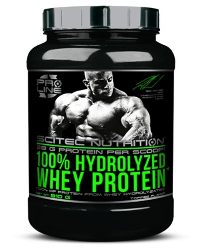 100% Hydrolyzed Whey Protein, 910 г, Scitec Nutrition. Сывороточный гидролизат. Сухая мышечная масса Снижение веса Восстановление Антикатаболические свойства 