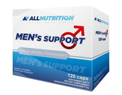Men’s Support, 120 шт, AllNutrition. Бустер тестостерона. Поддержание здоровья Повышение либидо Aнаболические свойства Повышение тестостерона 