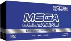 Mega Glutamine, 120 шт, Scitec Nutrition. Глютамин. Набор массы Восстановление Антикатаболические свойства 