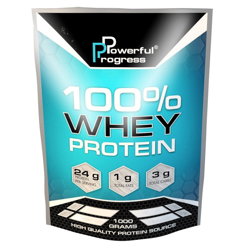 Протеин Powerful Progress 100% Whey Protein, 1 кг Лесные ягоды,  мл, Powerful Progress. Протеин. Набор массы Восстановление Антикатаболические свойства 