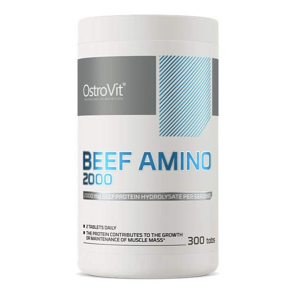 Аминокислота OstroVit Beef Amino 2000 mg, 300 таблеток,  мл, OstroVit. Аминокислоты. 