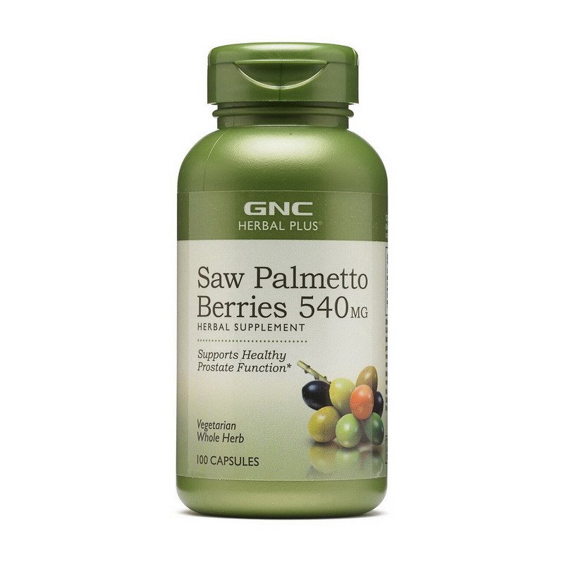 GNC Со Пальметто GNC Saw Palmetto Berries 540 mg 100 капсул, , 