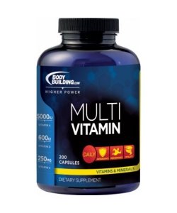 Multivitamin, 200 шт, Bodybuilding.com. Витаминно-минеральный комплекс. Поддержание здоровья Укрепление иммунитета 