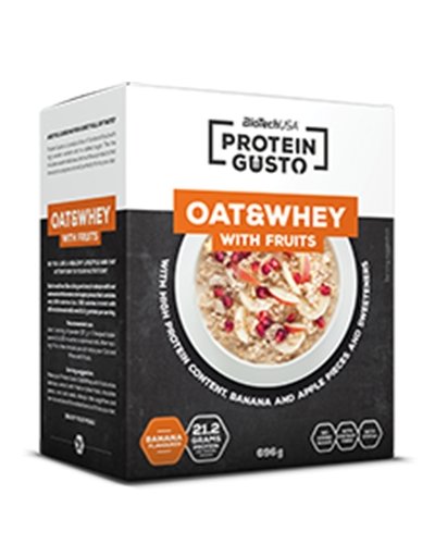 Protein Gusto Oat&Whey With Fruits, 696 g, BioTech. Meal replacement. 