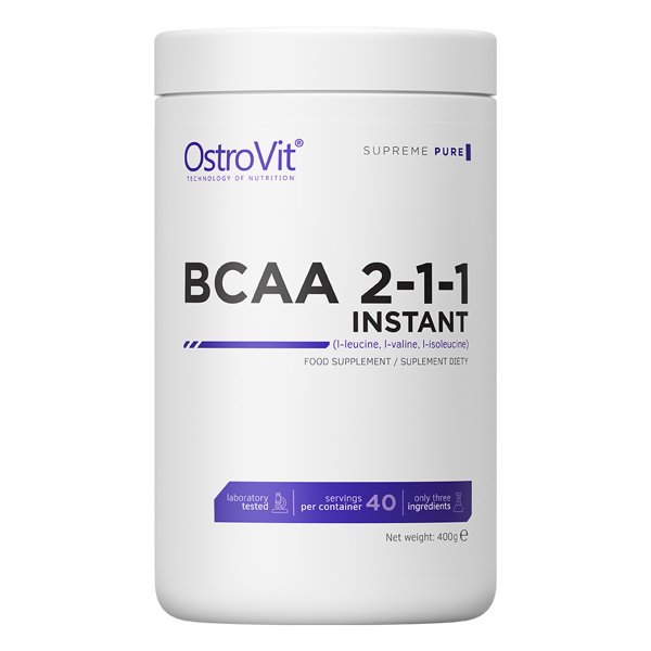 BCAA OstroVit BCAA Instant 2-1-1, 400 грамм СРОК 06.21,  мл, OstroVit. BCAA. Снижение веса Восстановление Антикатаболические свойства Сухая мышечная масса 