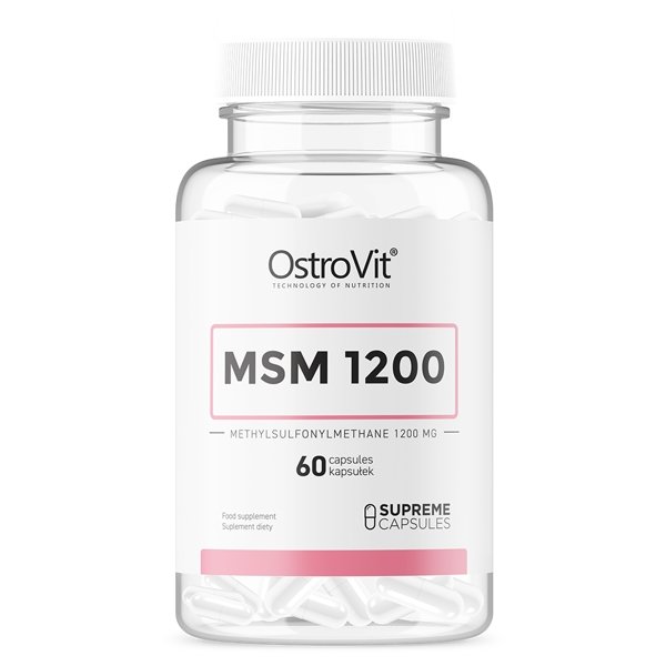 Для суставов и связок OstroVit MSM 1200, 60 капсул,  мл, OstroVit. Хондропротекторы. Поддержание здоровья Укрепление суставов и связок 