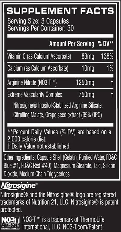 Cellucor  NO3 Chrome 90 90 шт. / 30 servings,  ml, Cellucor. Pre Workout