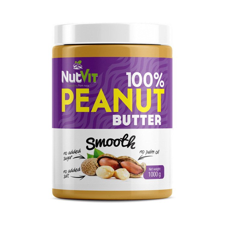 Натуральная арахисовая паста OstroVit 100% Peanut Butter (1 кг) островит,  мл, OstroVit. Арахисовая паста. 