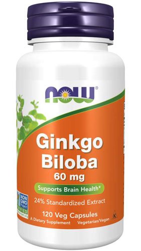 Now NOW Ginkgo Biloba 60 mg 120 капс Без вкуса, , 120 капс
