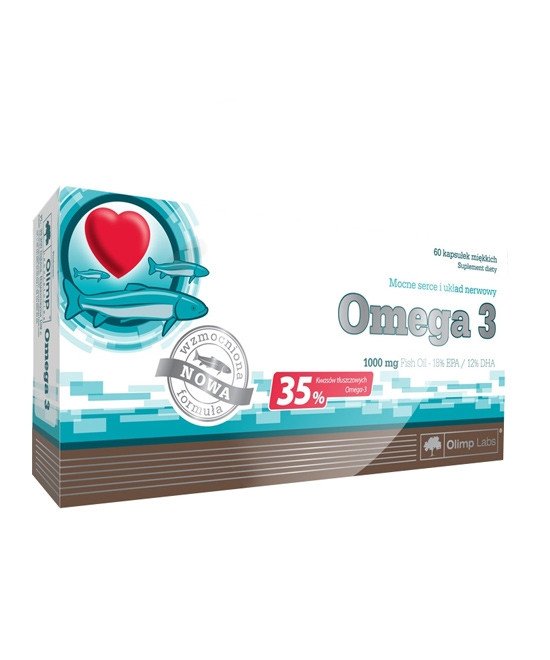 Olimp Labs Omega 3 60 kaps (35%) 1000 mg blister box 60 caps Olimp Labs, , 60 шт.