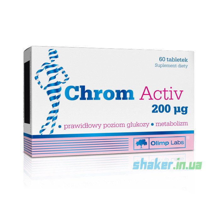 Хром Olimp Chrom Activ (60 таб) олимп,  мл, Olimp Labs. Пиколинат хрома. Снижение веса Регуляция углеводного обмена Уменьшение аппетита 