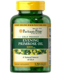 Evening Primrose Oil 1000 mg, 120 шт, Puritan's Pride. Спец препараты. 
