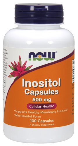 NOW Inositol 500 mg Capsules 100 капс Без вкуса,  мл, Now. Витамины и минералы. Поддержание здоровья Укрепление иммунитета 
