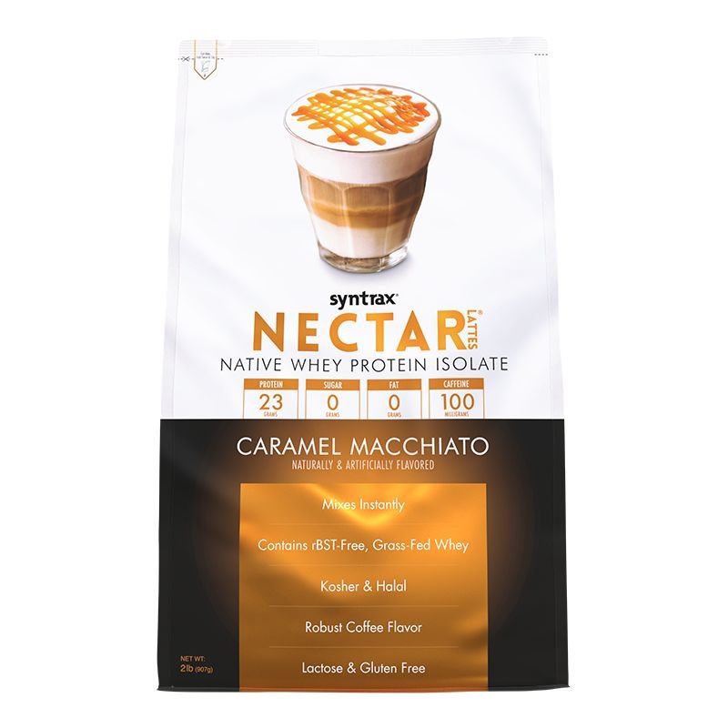 Syntrax Протеин Syntrax Nectar Lattes, 907 грамм Карамельный маккиато, , 907 г