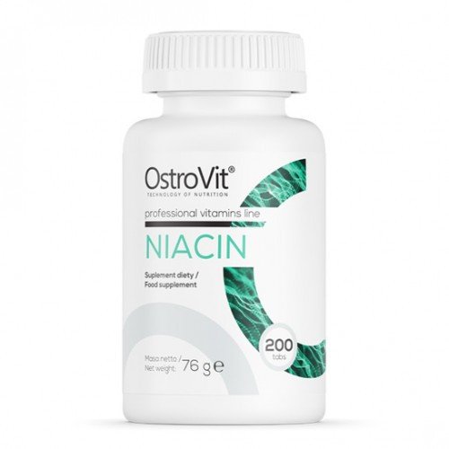 Вітамін OstroVit Niacin (B-3) 200 tabs,  мл, Now. Витамины и минералы. Поддержание здоровья Укрепление иммунитета 
