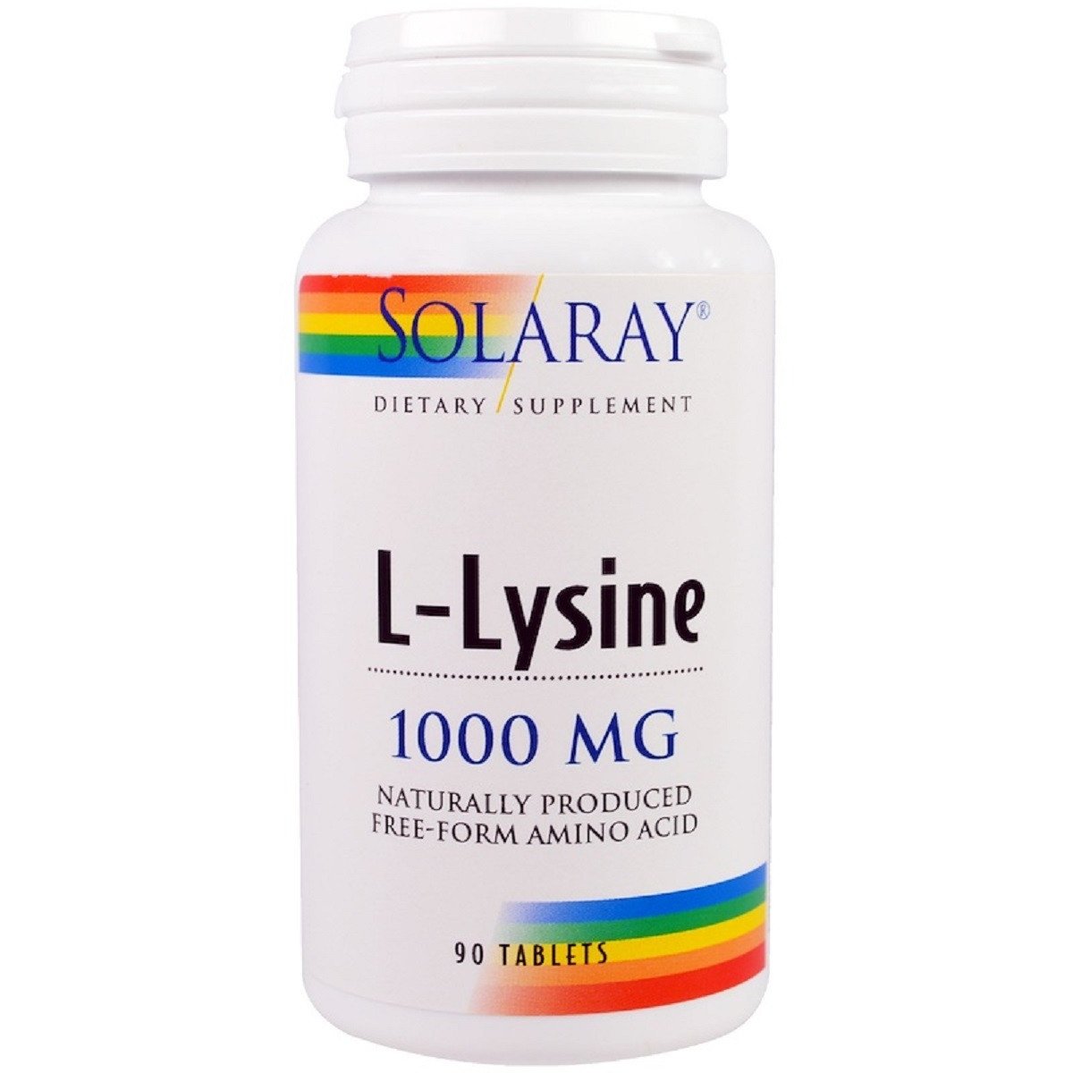 Solaray Лизин 1000 Мг, L-Lysine, Solaray, 90 Таблеток, , 