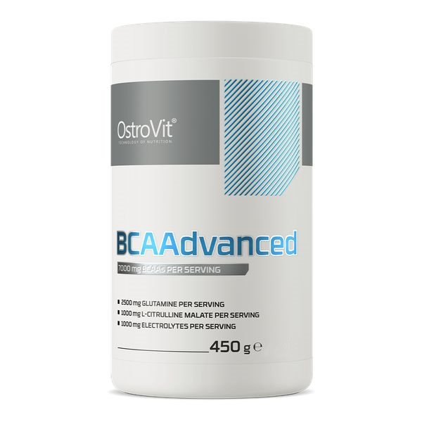 Аминокислота BCAA OstroVit BCAAdvanced, 450 грамм Манго,  ml, OstroVit. BCAA. Weight Loss recovery Anti-catabolic properties Lean muscle mass 