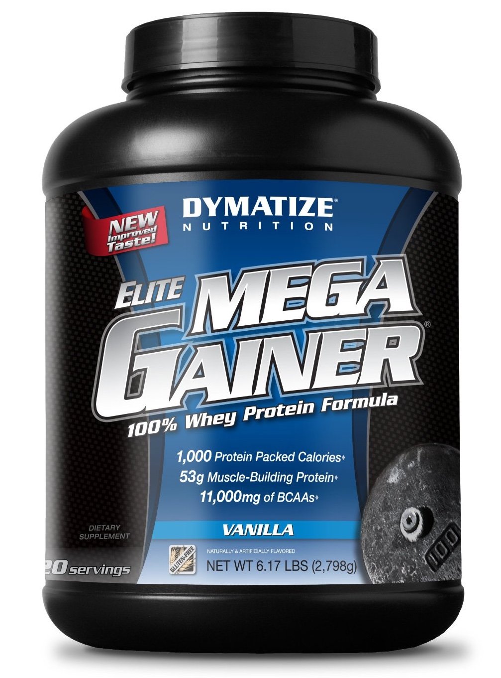Elite Mega Gainer, 2796 g, Dymatize Nutrition. Ganadores. Mass Gain Energy & Endurance recuperación 