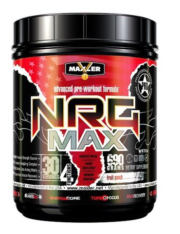 NRG MAX, 690 g, Maxler. Pre Workout. Energy & Endurance 