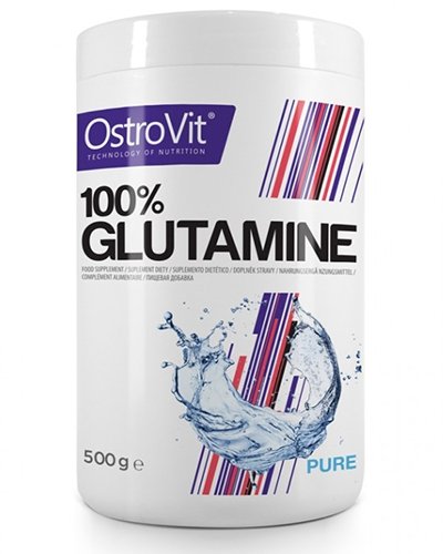 100% Glutamine, 500 г, OstroVit. Глютамин. Набор массы Восстановление Антикатаболические свойства 