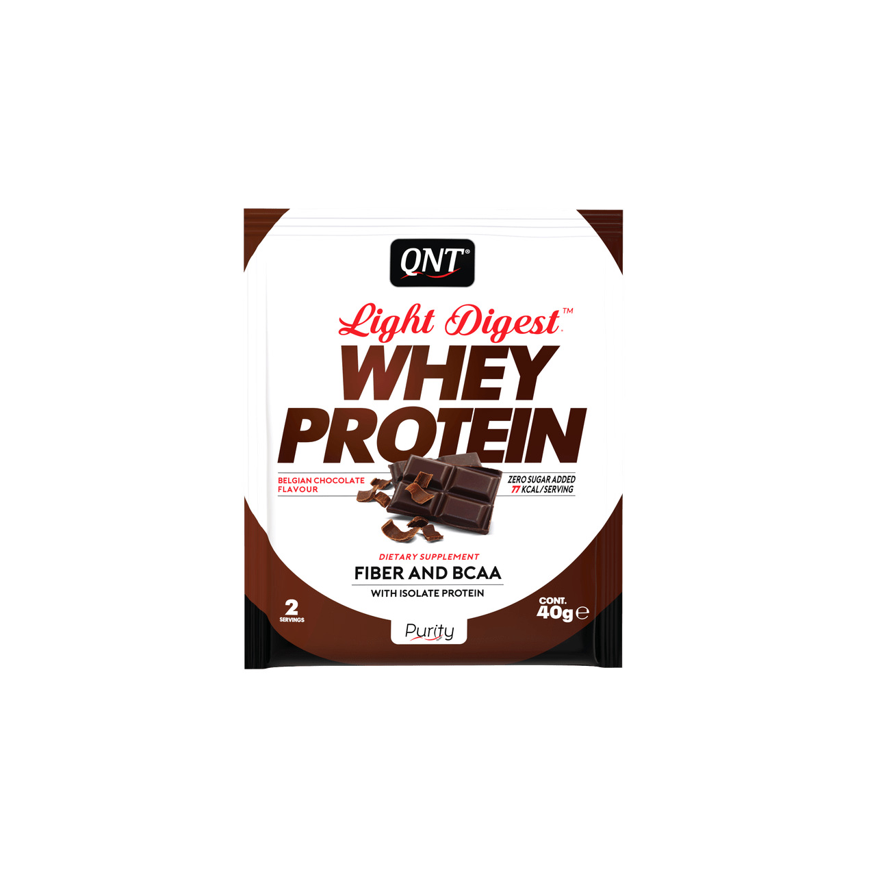 Сывороточный протеин концентрат QNT Light Digest Whey protein (500 г) кюнт belgian chocolate,  ml, QNT. Whey Concentrate. Mass Gain recovery Anti-catabolic properties 