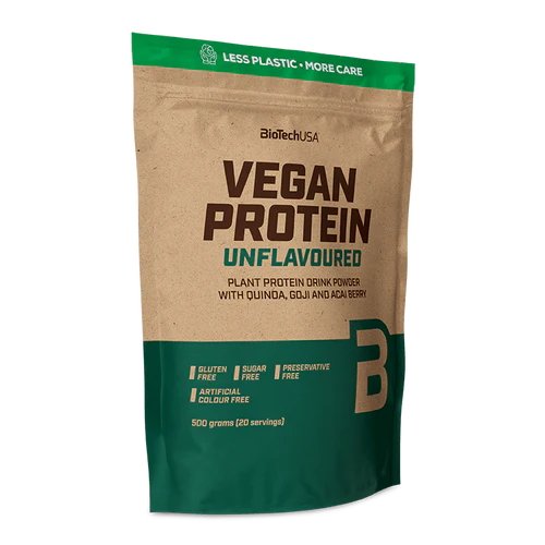 Протеин Biotech Vegan Protein Unflavored, 500 грамм,  ml, BioTech. Proteína. Mass Gain recuperación Anti-catabolic properties 