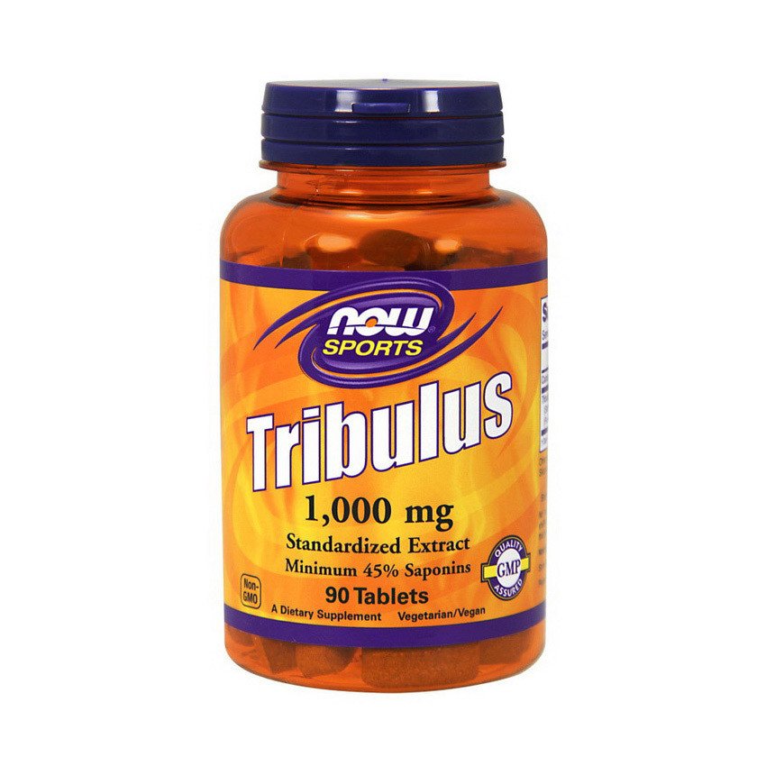 Трибулус террестрис Now Foods Tribulus 1000 mg (90 таб) нау фудс ,  мл, Now. Трибулус. Поддержание здоровья Повышение либидо Повышение тестостерона Aнаболические свойства 