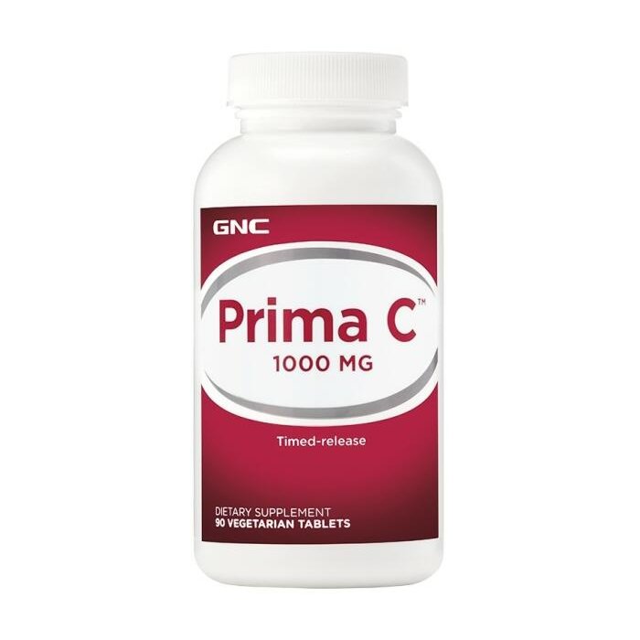 Витамины и минералы GNC Prima C 1000 mg, 90 таблеток,  ml, GNC. Vitamins and minerals. General Health Immunity enhancement 