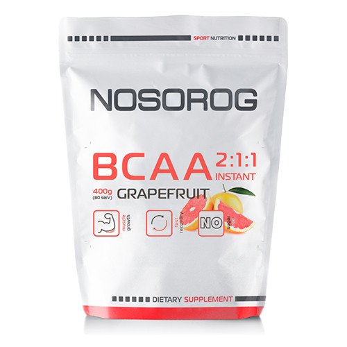 БЦАА Nosorog BCAA 2:1:1 (400 г) носорог грейпфрут,  мл, Nosorog. BCAA