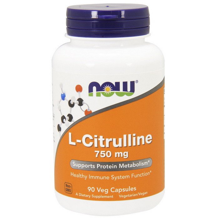 Now Л-Цитруллин Now Foods L-Citrulline 750 mg (90 капсул) нау фудс, , 90 