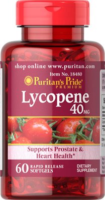 Puritan's Pride Lycopene 40 mg, , 60 pcs