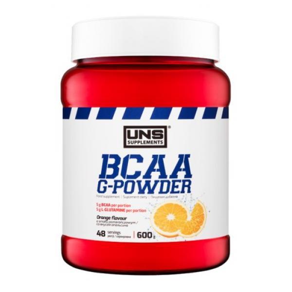 БЦАА UNS BCAA G-Powder (600г) юсн с глютамином Orange,  ml, UNS. BCAA. Weight Loss recovery Anti-catabolic properties Lean muscle mass 