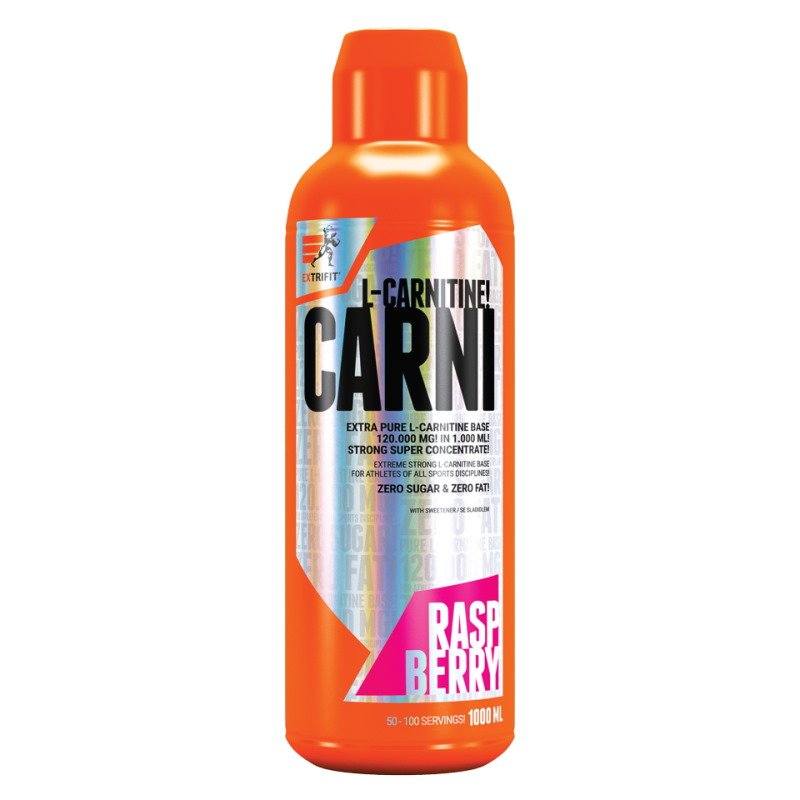 Жиросжигатель Extrifit Carni 120 000 Liquid, 1 литр Малина,  мл, EXTRIFIT. Жиросжигатель. Снижение веса Сжигание жира 