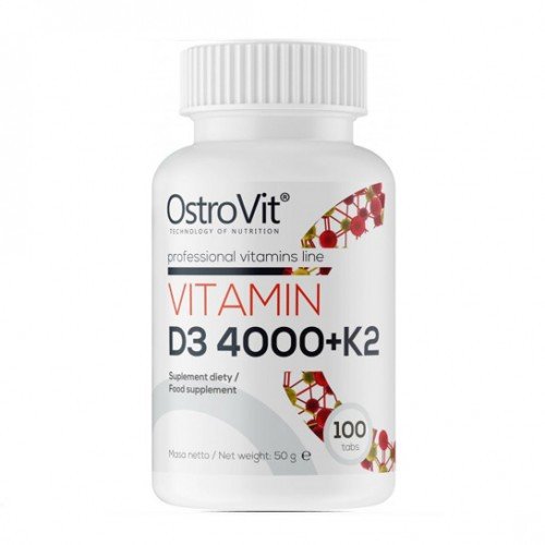 OstroVit OstroVit Vitamin D3 4000 + K2 100 tabs, , 100 шт.