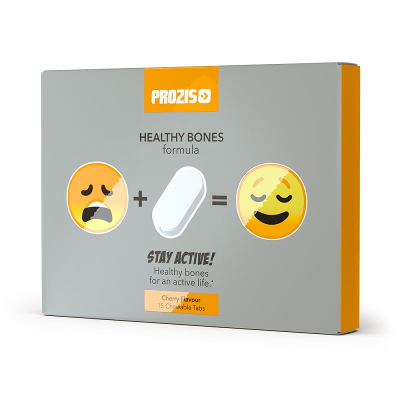 Prozis Витамины и минералы Prozis Stay Active Healthy Bones, 15 жевательных таблеток Вишня, , 