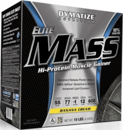 Elite Mass Gainer, 4540 g, Dymatize Nutrition. Ganadores. Mass Gain Energy & Endurance recuperación 