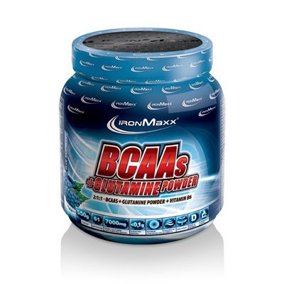 BCAAs + Glutamine, 550 г, IronMaxx. BCAA. Снижение веса Восстановление Антикатаболические свойства Сухая мышечная масса 