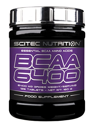 BCAA 6400, 125 piezas, Scitec Nutrition. BCAA. Weight Loss recuperación Anti-catabolic properties Lean muscle mass 