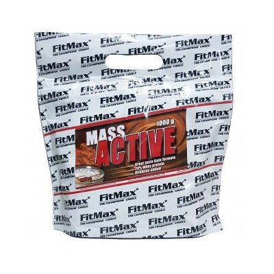 FitMax Гейнер FitMax Mass Active, 1 кг Карамель СРОК 01.22, , 1000  грамм