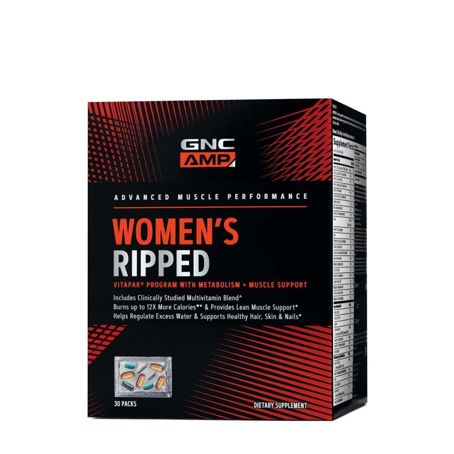 Витамины и минералы GNC AMP Women's Ripped Vitapak, 30 пакетиков,  мл, GNC. Витамины и минералы. Поддержание здоровья Укрепление иммунитета 