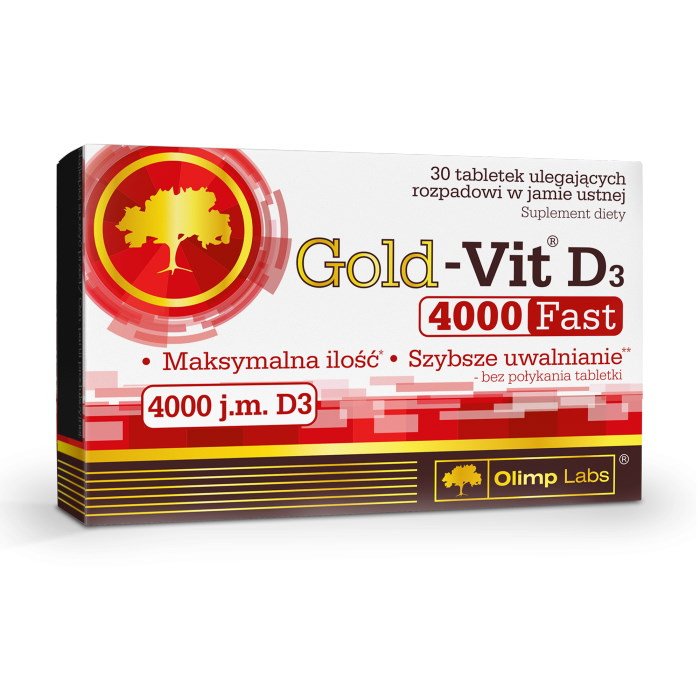 Витамины и минералы Olimp Gold-Vit D3 4000 Fast, 30 таблеток,  мл, Olimp Labs. Витамины и минералы. Поддержание здоровья Укрепление иммунитета 